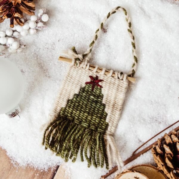 Woven Christmas Tree Ornament
